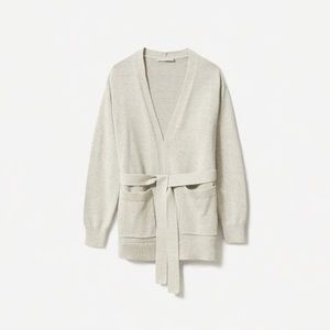 Everlane Cotton wrap cardigan